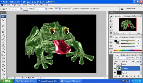 Creation of Frog: Step 7